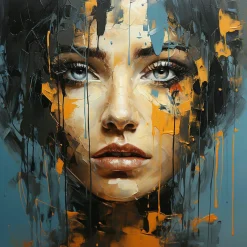 Outlet Sonstige Acrylglasbild BLUE EYE GIRL