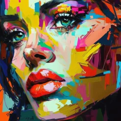 Sonstige Acrylglasbild BUNTES PORTRAIT