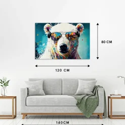 New Sonstige Acrylglasbild COOLER EISBÄR