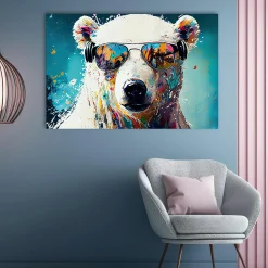 New Sonstige Acrylglasbild COOLER EISBÄR