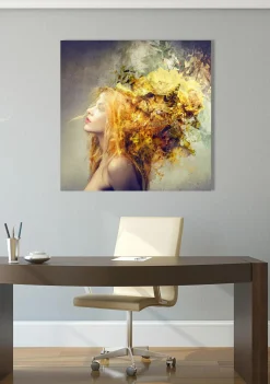 Outlet Sonstige Acrylglasbild GOLDSCHOPF BLUME