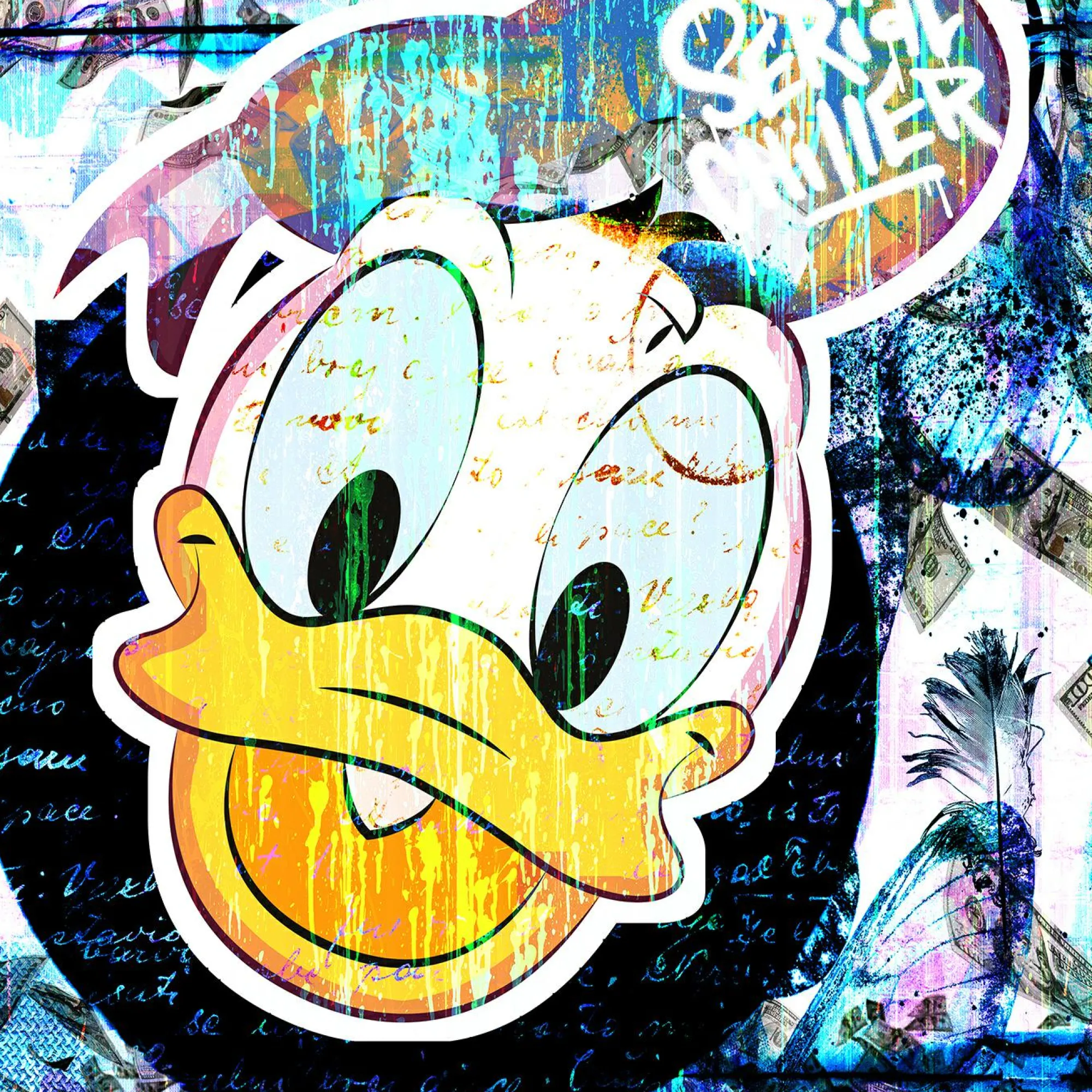 queence Acrylglasbild Graffiti