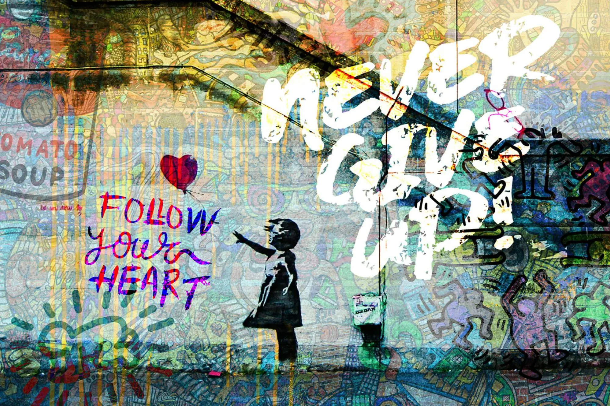 Hot queence Acrylglasbild Graffiti