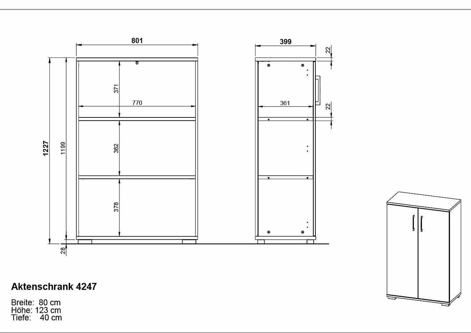Discount GERMANIA Aktenschrank PROFI 2.0