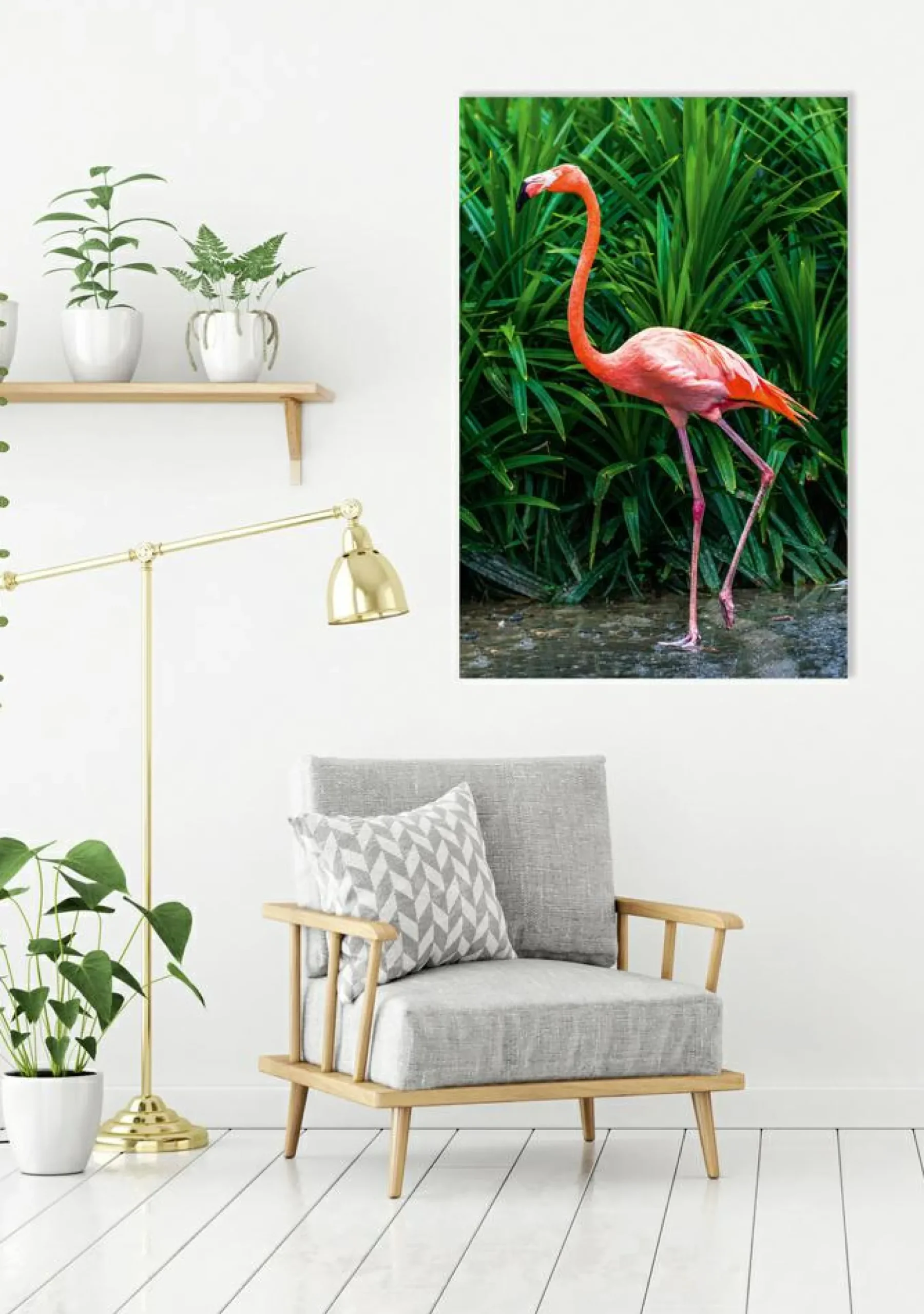 Discount Sonstige Akustikbild ELEGANTER FLAMINGO