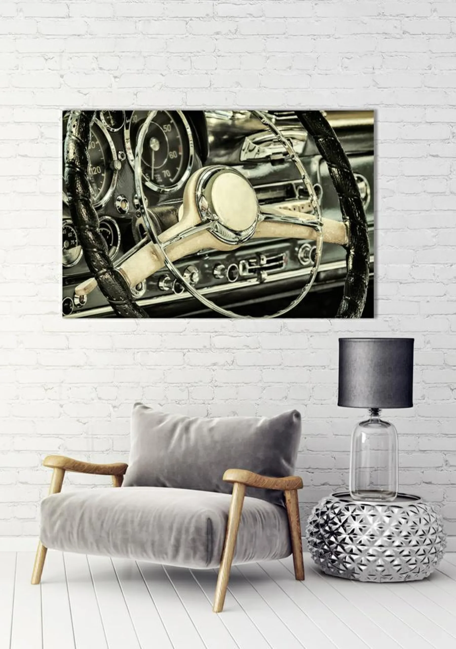 Sonstige Akustikbild OLDTIMER LENKRAD