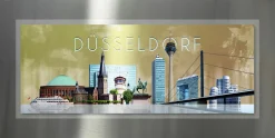 Hot PRO ART Aludibondbild DÜSSELDORF