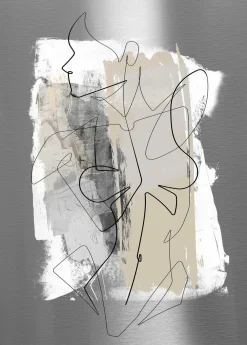 Online PRO ART Aludibondbild FIGURELINESI