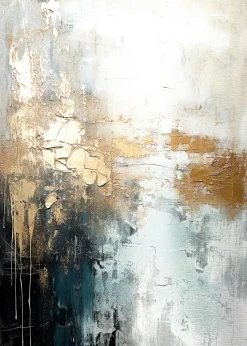 PRO ART Aludibondbild GOLD AND BLUE I