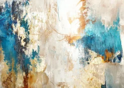 PRO ART Aludibondbild GOLD AND BLUE II