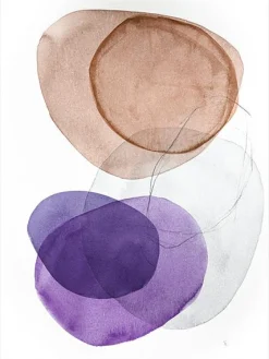 WIEDEMANN Aludibondbild GROUNDED PURPLE