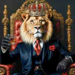 Online PRO ART Aludibondbild LION KING V