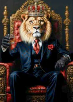 Hot PRO ART Aludibondbild LION KING V