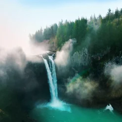 New PRO ART Aludibondbild MISTY WATERFALL