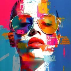 PRO ART Aludibondbild PAINTED FACE II