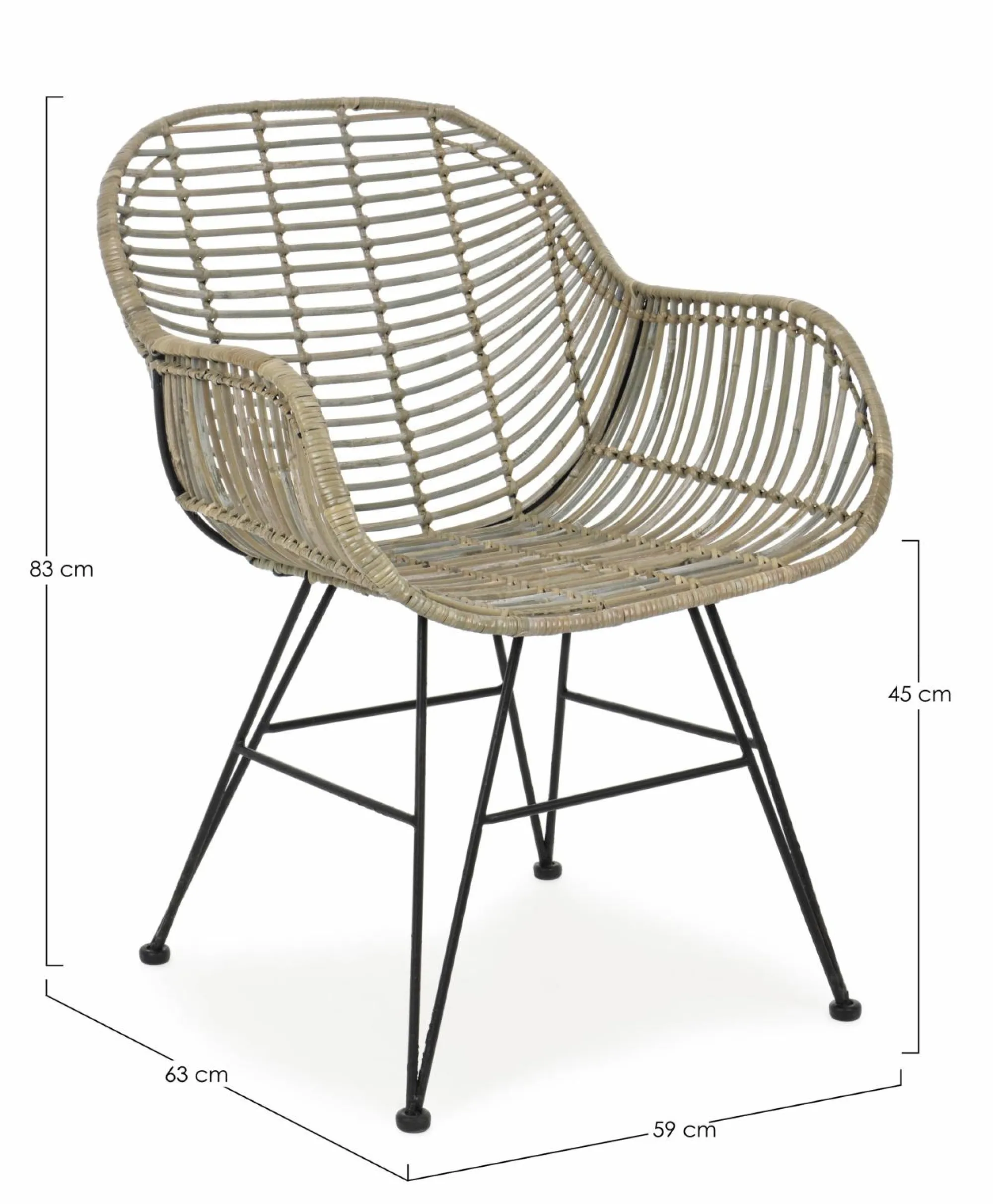 ANDREA BIZZOTTO Armlehnenstuhl RAQUEL