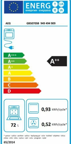 AEG Backofen GB5070SB