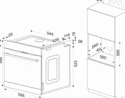 Sale Amica Backofen Premiere 837650