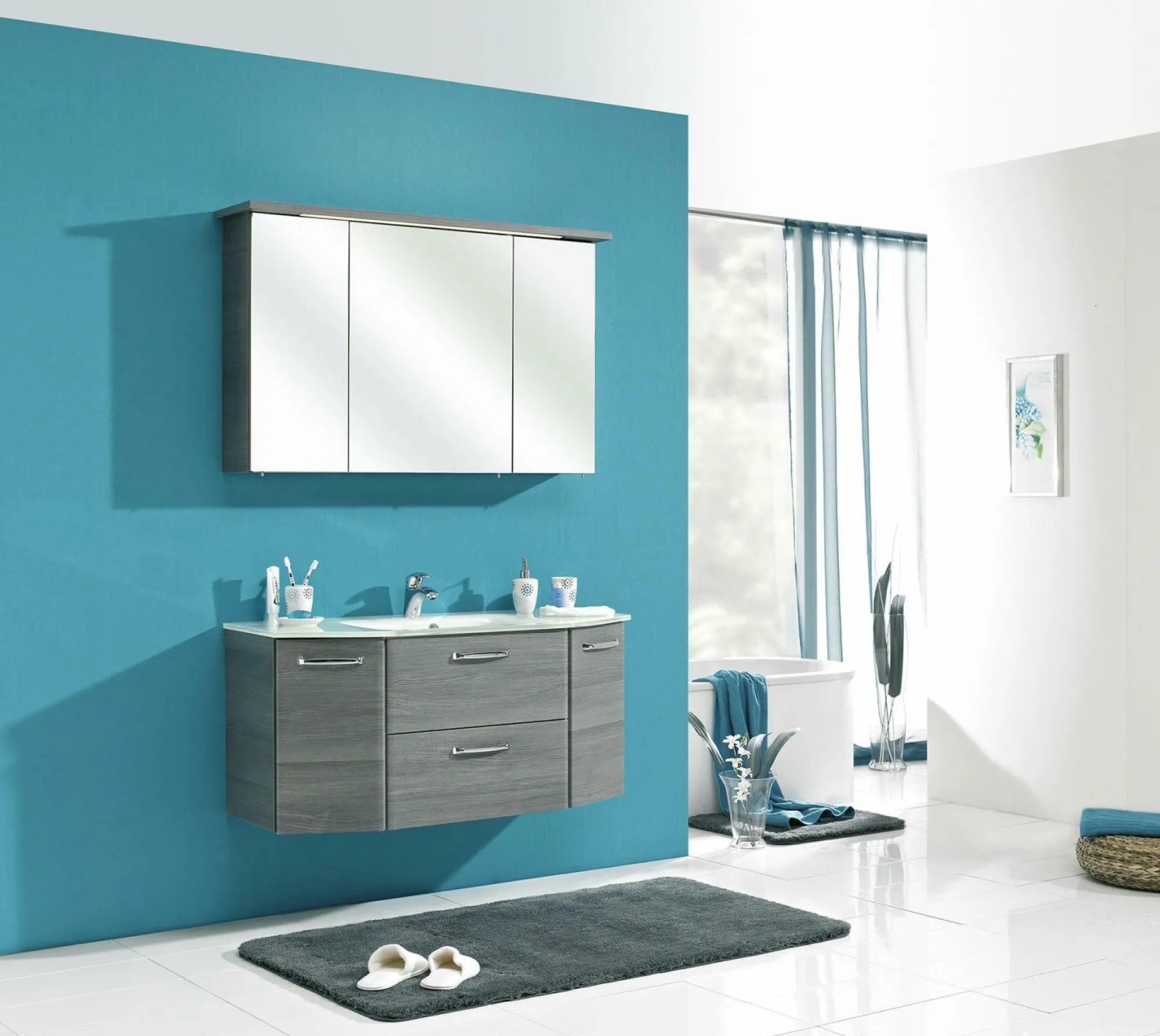 Aquarell Badezimmerset ALIKA