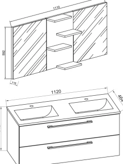 VCM Badezimmerset BUDASI