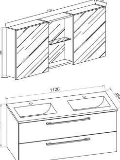 VCM Badezimmerset BUDASI