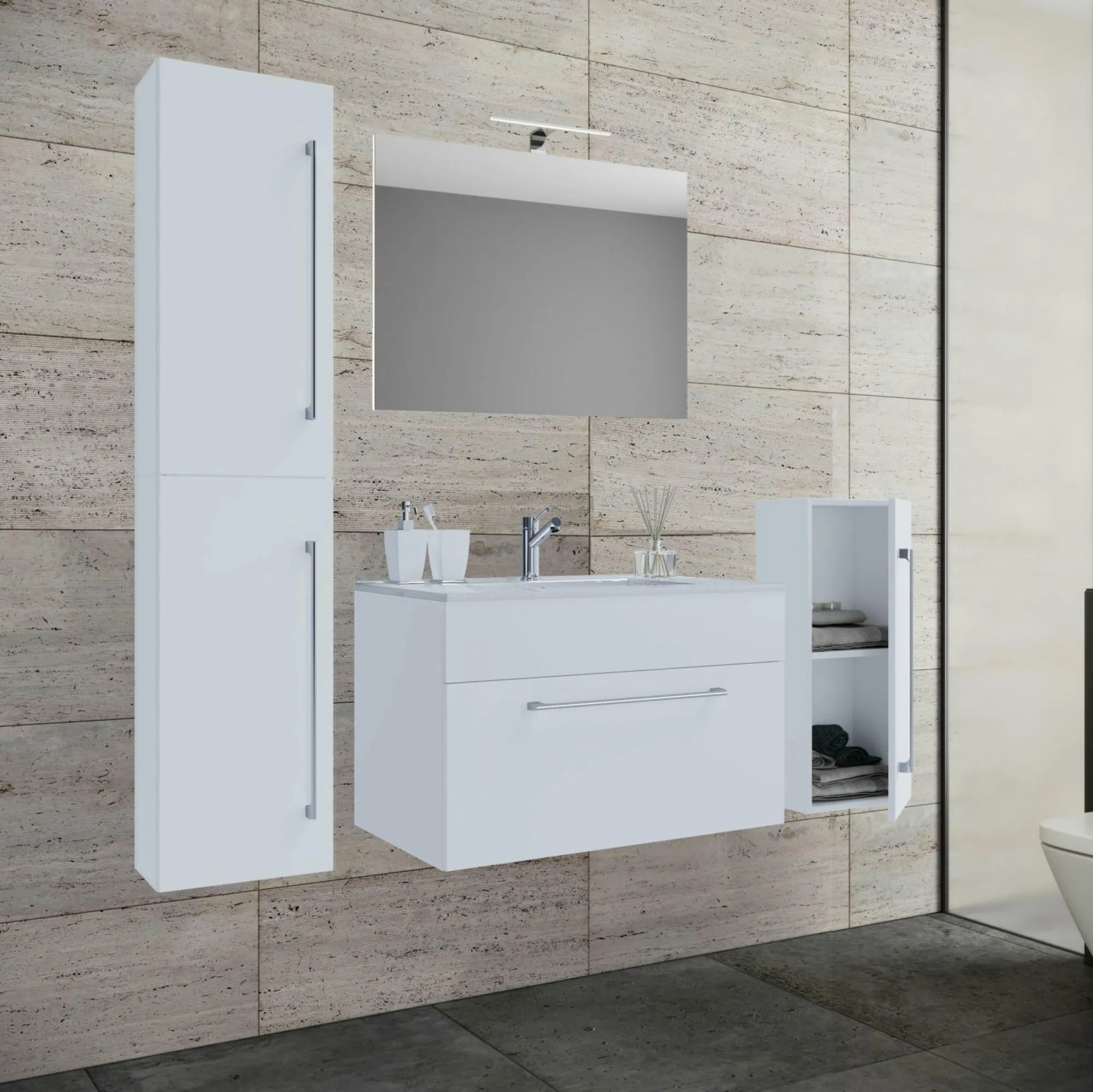 VCM Badezimmerset 5-tlg. BADINOS