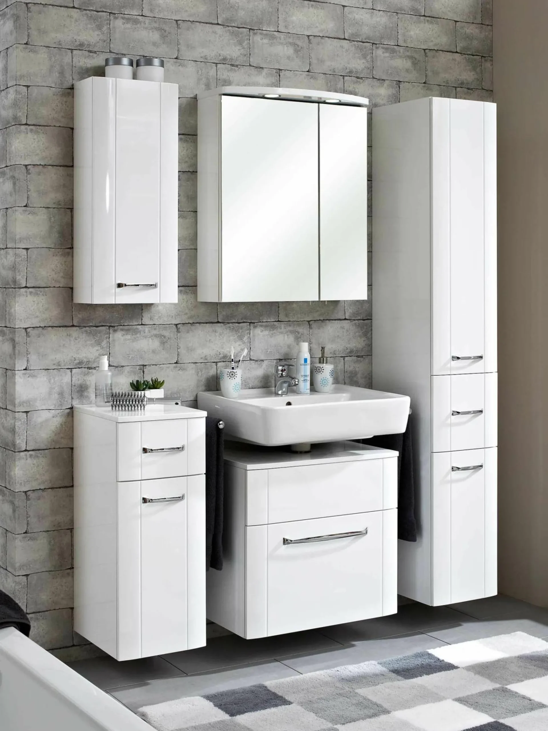 Aquarell Badunterschrank 3006