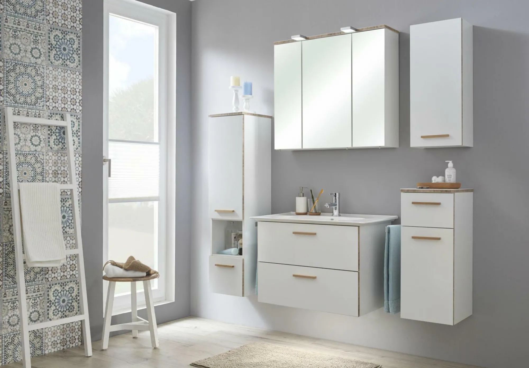 Best Aquarell Badunterschrank BURGAS