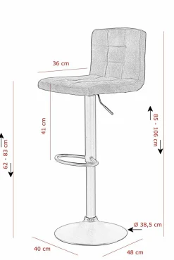 HELA Barhocker AMANDA I H 2er Set