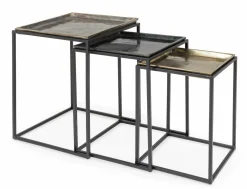 Hot ANDREA BIZZOTTO Beistelltisch AMIRA 3er Set