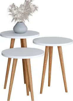 Outlet VCM Beistelltisch 3er Set BARILO