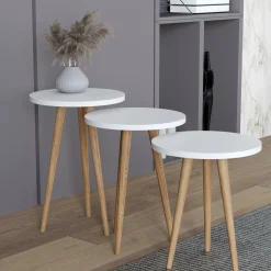 Outlet VCM Beistelltisch 3er Set BARILO