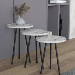 VCM Beistelltisch 3er Set MIROLA