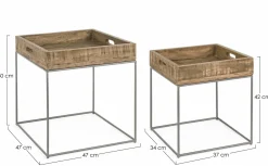 ANDREA BIZZOTTO Beistelltisch NARVIK 2er Set