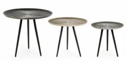 ANDREA BIZZOTTO Beistelltisch TAHIR 3er Set