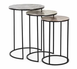 Hot ANDREA BIZZOTTO Beistelltisch TAHIR 3er Set