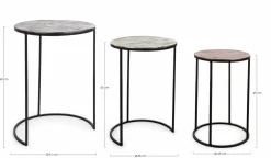 Hot ANDREA BIZZOTTO Beistelltisch TAHIR 3er Set