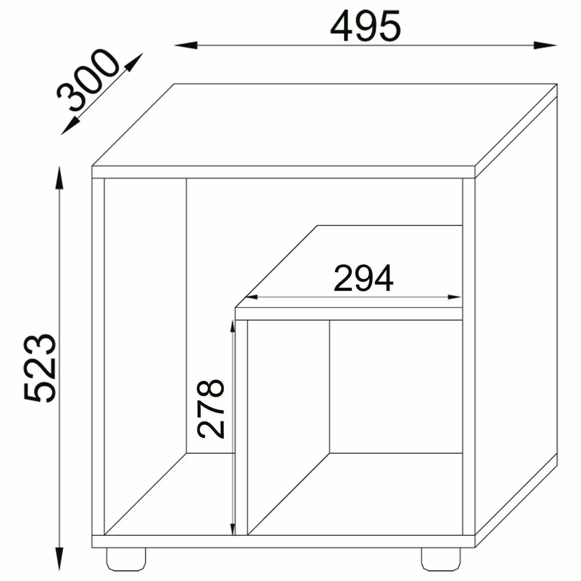 Outlet VCM Beistelltisch Zeito
