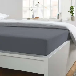 Best Adam Matheis Bettlaken Baumwolle graphit