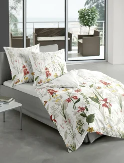 BIERBAUM Bettwäsche Mako-Satin rot