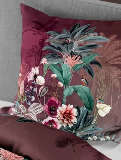 Sale BIERBAUM Bettwäsche Mako-Satin rubin