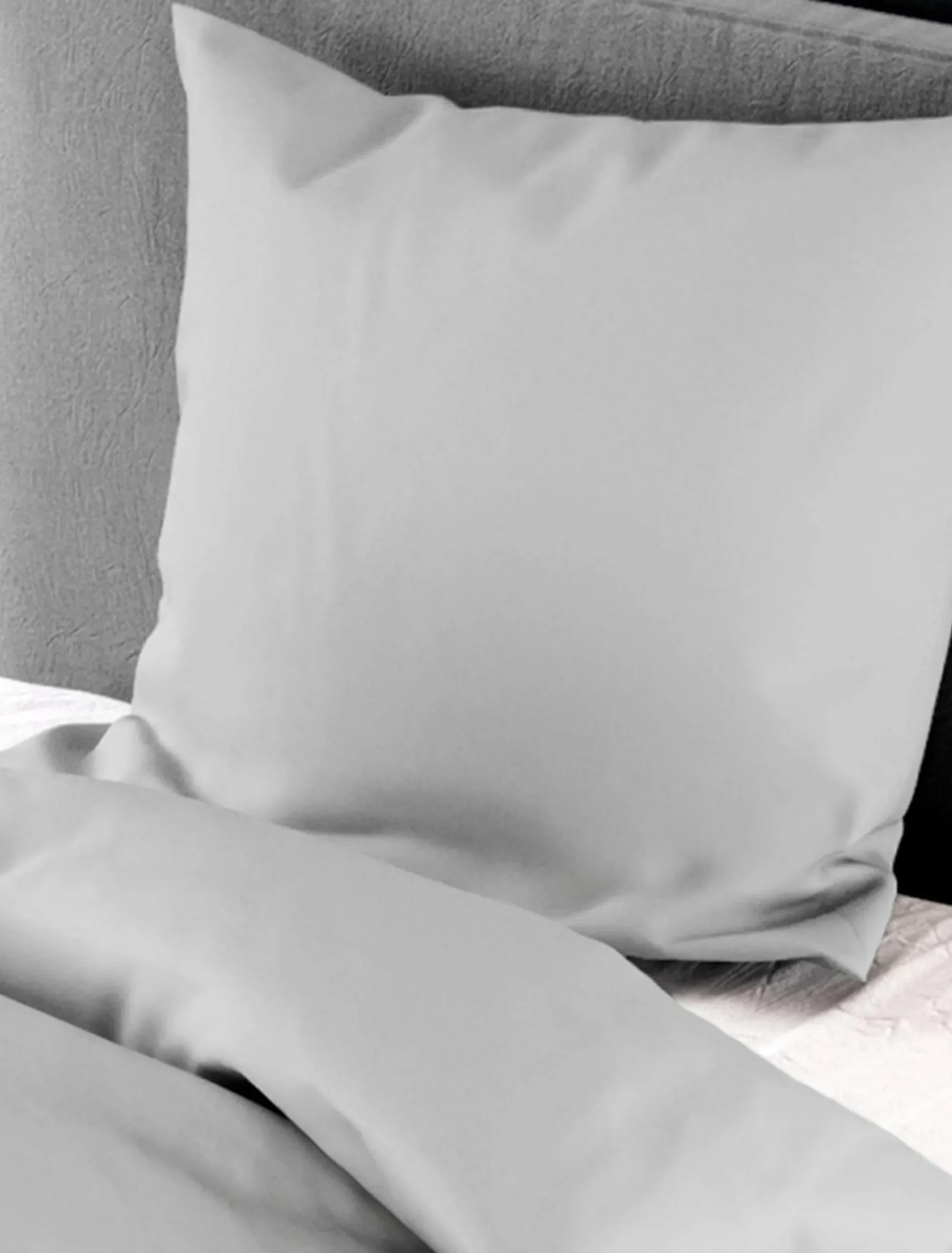 BIERBAUM Bettwäsche Mako-Satin silber