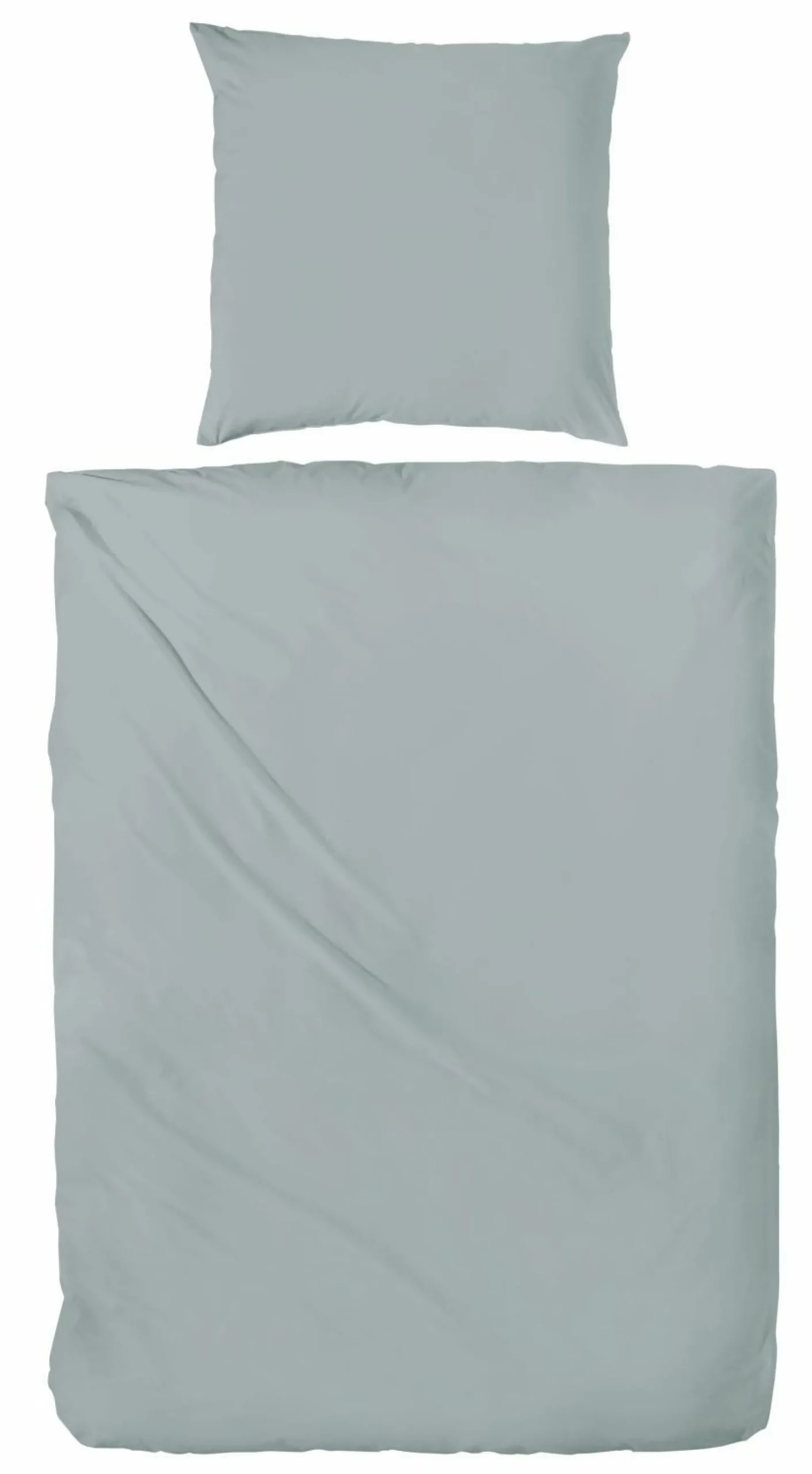 Outlet Hahn Bettwäsche Renforcé grau-grün