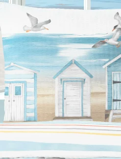 BIERBAUM Bettwäsche Seersucker blau