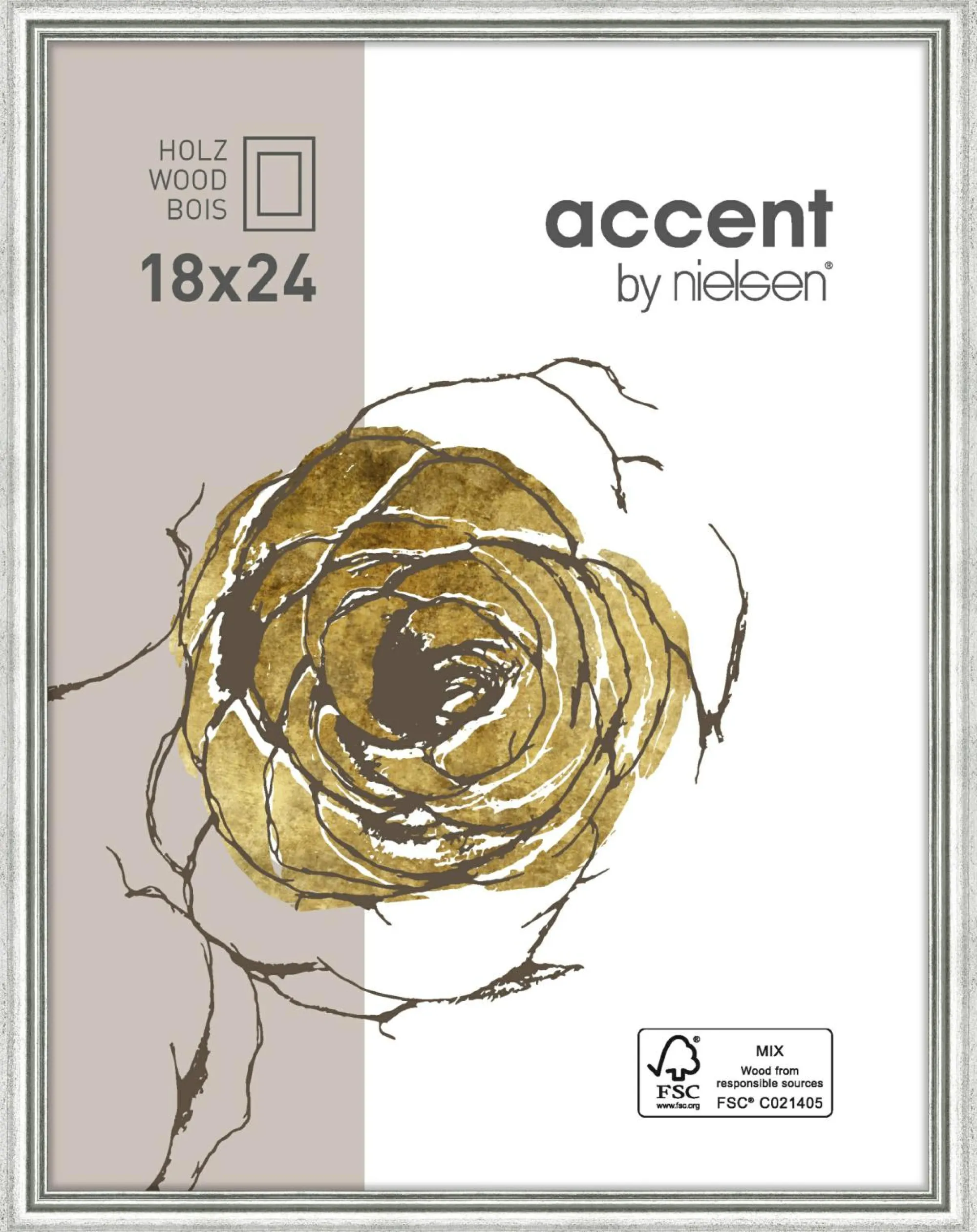 Sonstige Bilderrahmen silber ASCOT