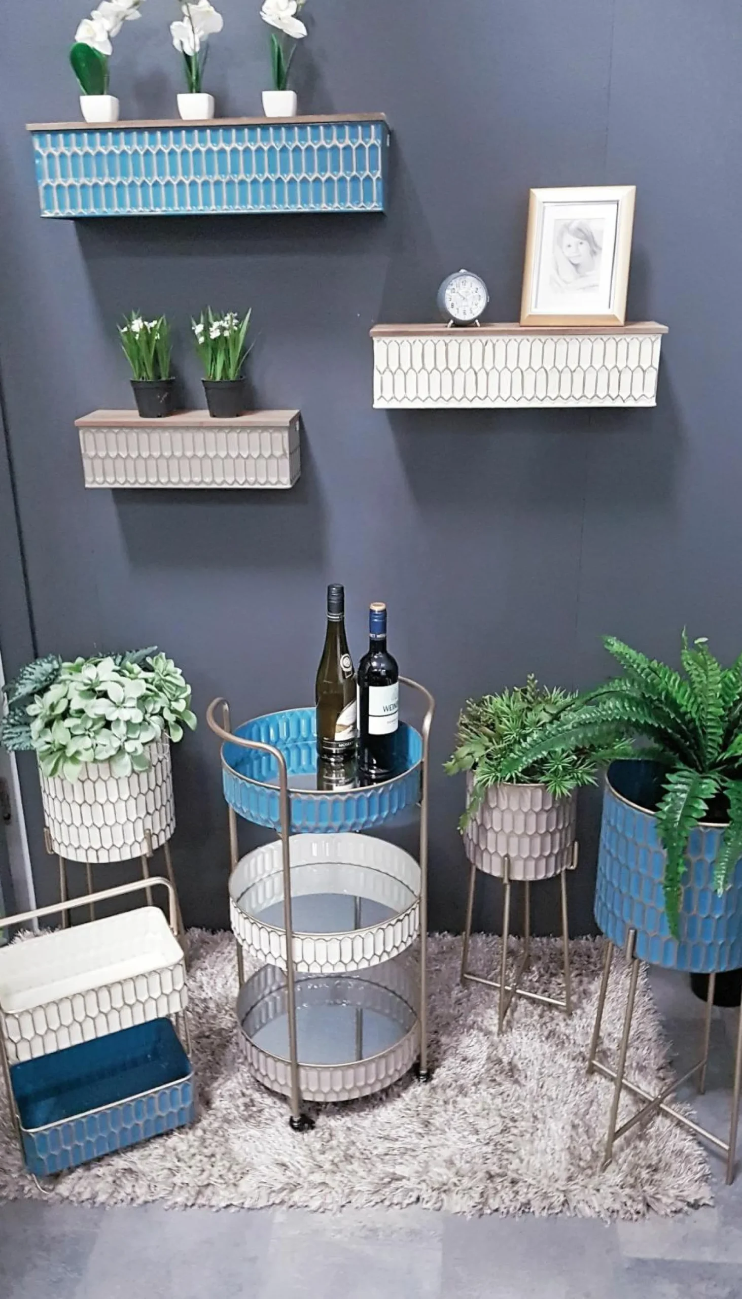 HAKU Möbel Blumensäule 3er Set