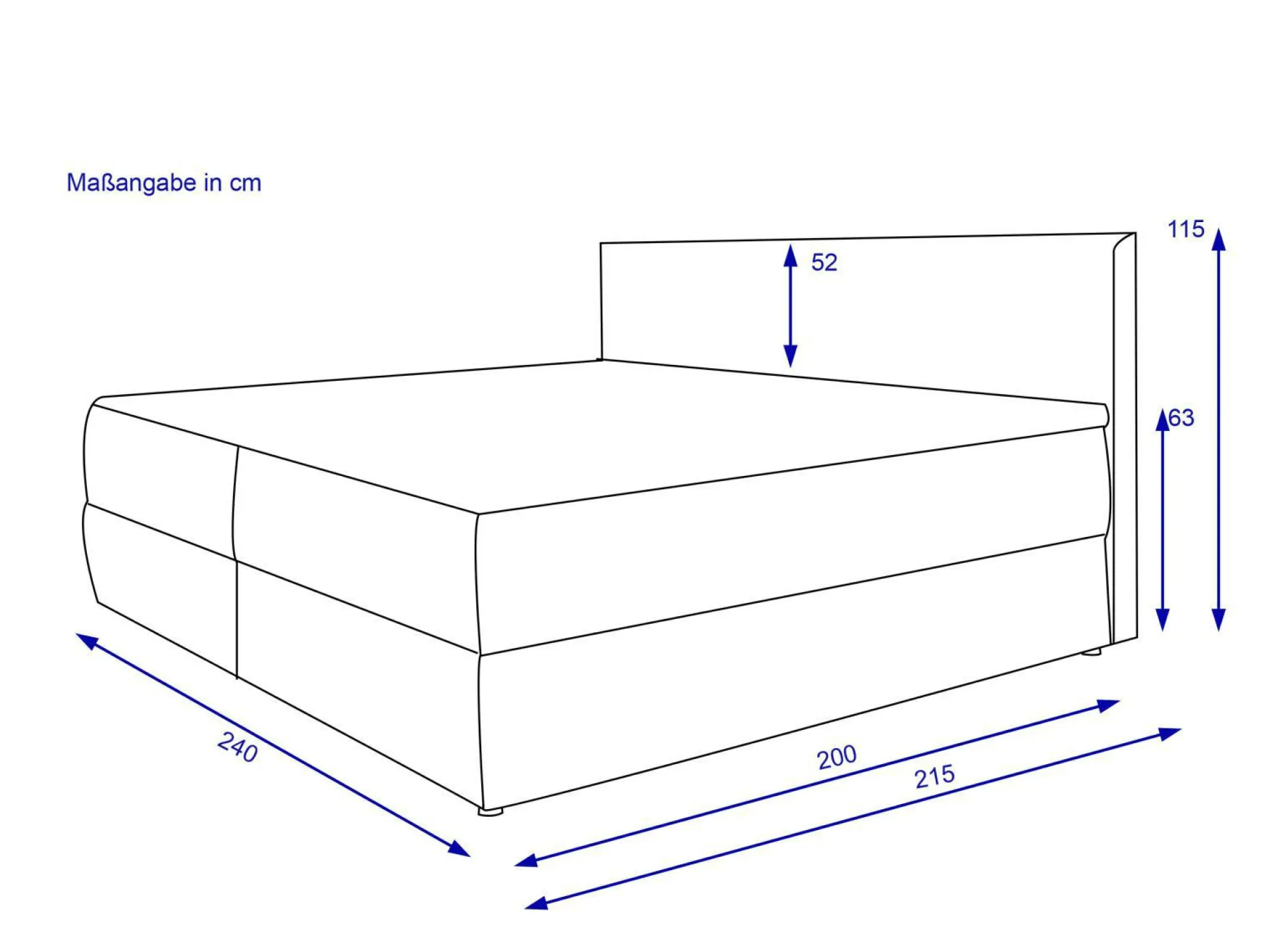 Outlet HARPER Boxspringbett WIDNES