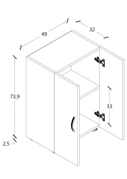 Outlet VCM Büroschrank ULAS