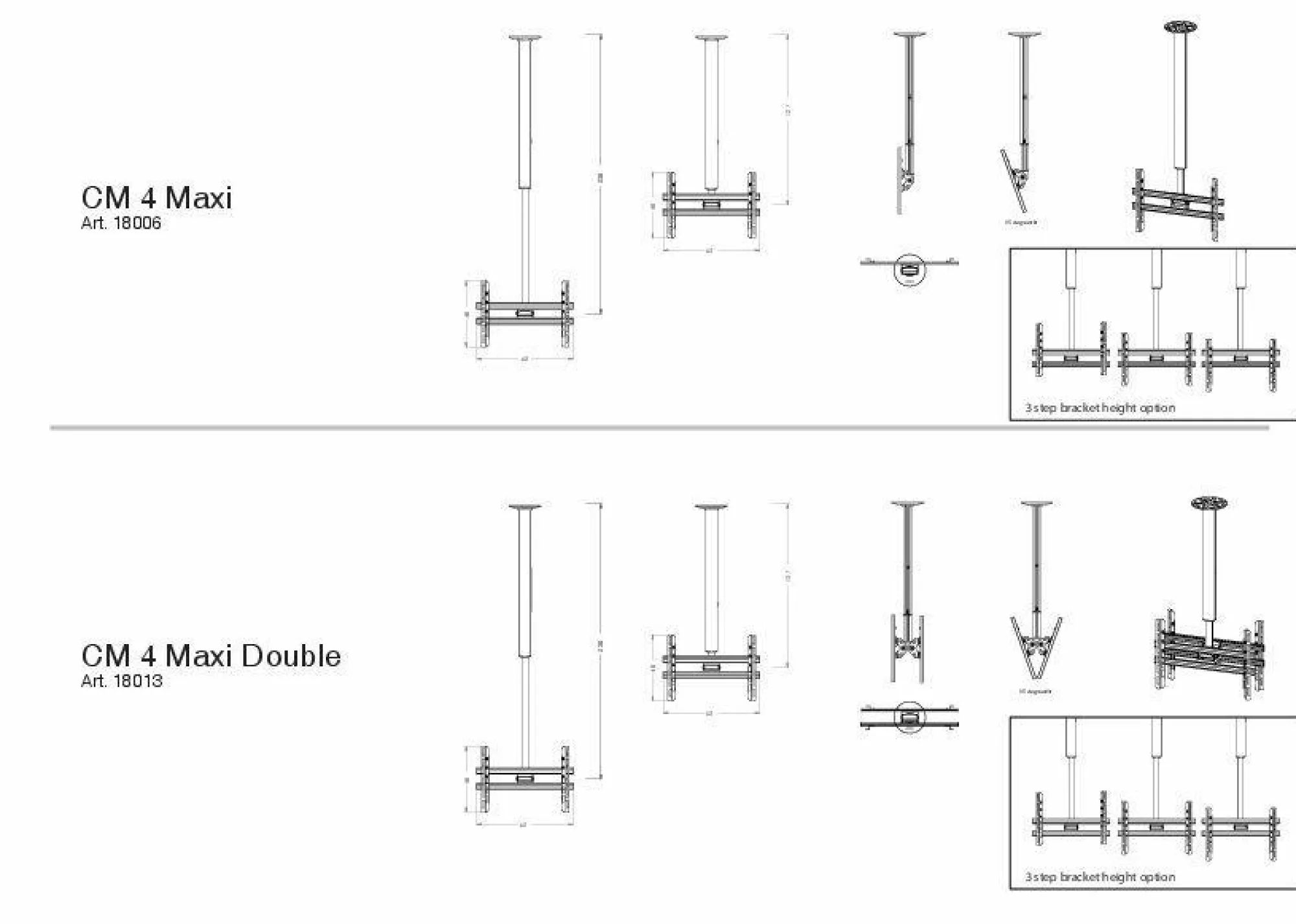 VCM Deckenhalterung CM 4