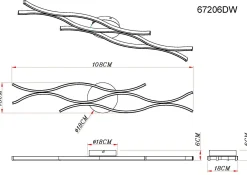 Outlet GLOBO Lighting Deckenleuchte GERONIMO